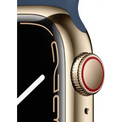 Apple Watch Series 7 GPS + Cellular 41mm Mavi Alüminyum Kasa ve Spor Kordon Akıllı Saat