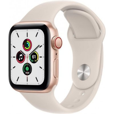 Apple Watch SE GPS + Cellular 40mm Altın Alüminyum Kasa ve Spor Kordon Akıllı Saat 