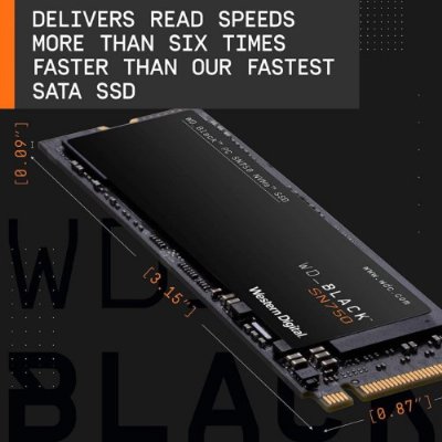 WD 500GB Black NVMe M.2 SSD-outlet