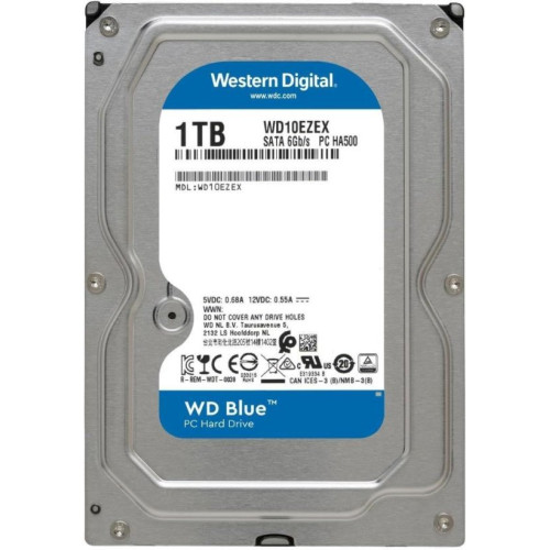 Western Digital Caviar Blue WD10EZEX SATA 3.0 7200 RPM 3.5" 1 TB Harddisk Teşhir
