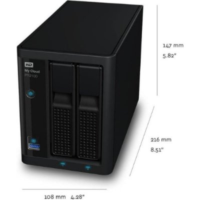 Western Digital My Cloud Pro PR2100 4 TB WDBBCL0040JBK NAS Depolama Ünitesi