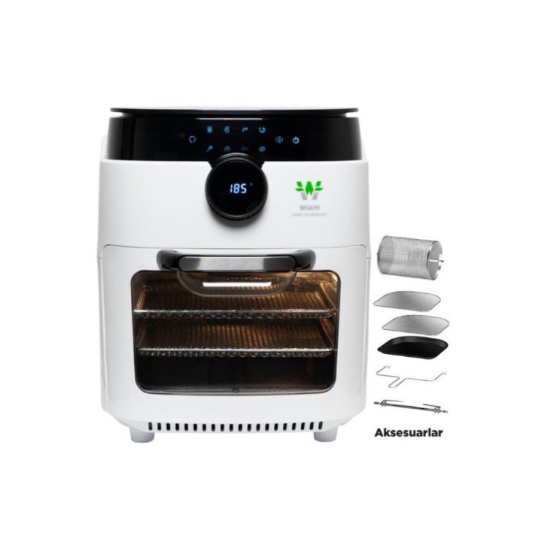 Wiami Airfryer Oven RA-011W 12 lt Beyaz Yağsız Fritöz Outlet