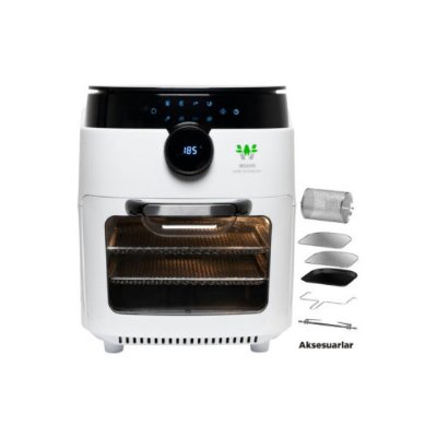 Wiami Airfryer Oven RA-011W 12 lt Beyaz Yağsız Fritöz Teşhir