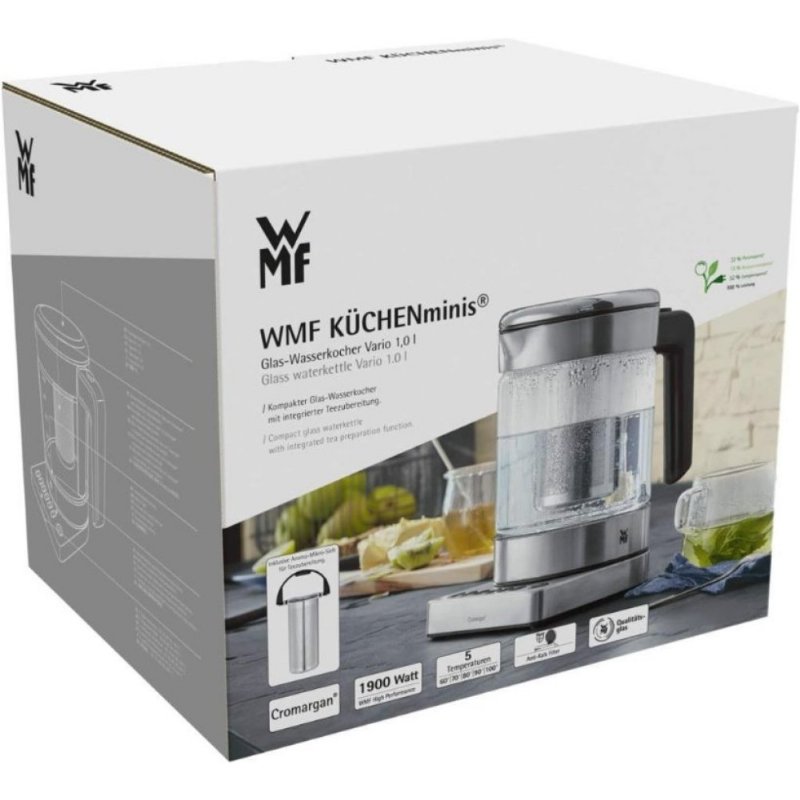 WMF Kitchenminis 7211003374 1 lt Cam Su Isıtıcısı + Çay Makinesi Teşhir