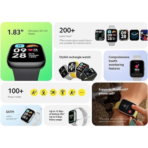 Xiaomi Redmi Watch 3 Active Gri Akıllı Saat Teşhir