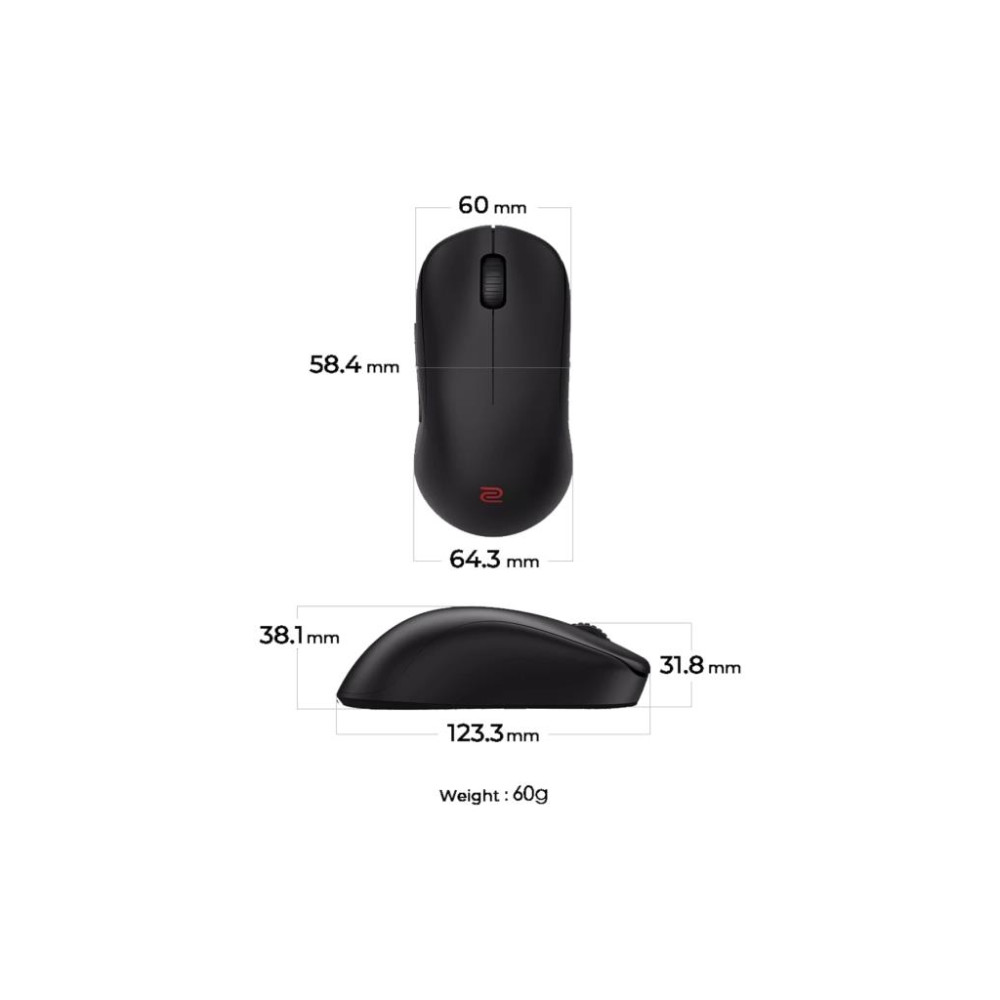 BenQ Zowie U2-DW Şarjlı Optik Kablosuz Oyuncu Mouse Teşhir