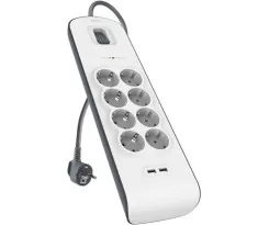 Belkin BSV804VF2M 900 Joule 2 USB'li 8'li 2 m...