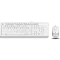 A4 Tech F1010 Beyaz Kablolu Klavye Mouse Seti Teşhir