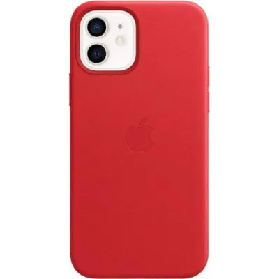 Apple iPhone 12-12 Pro için Magsafe Deri Kılıf - (PRODUCT) RED