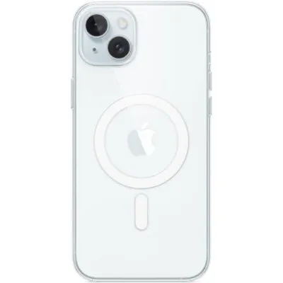 iPhone 15 Plus için MagSafe özellikli Şeffaf Kılıf Teşhir