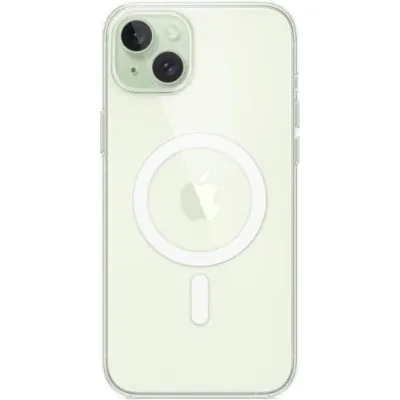 iPhone 15 Plus için MagSafe özellikli Şeffaf Kılıf Teşhir