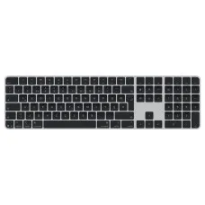 Apple Touch ID özellikli ve Sayısal Tuş Takımlı Magic Keyboard: Bluetooth, şarj edilebilir. Apple çipe sahip Mac bilgisayarlarla çalışır; Türkçe F Klavye, Siyah tuşlar (Lightning)