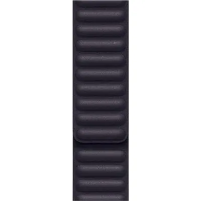 Apple Watch 45 mm Gece Yarısı Baklalı Model Deri Kayış - M/L