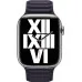 Apple Watch 45 mm Gece Yarısı Baklalı Model Deri Kayış - M/L