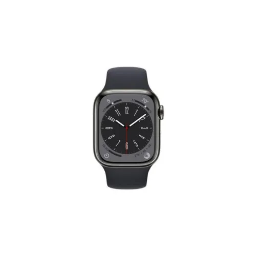 Apple Watch Series 8 GPS + Cellular 41mm Grafit Paslanmaz Çelik Kasa ve Spor Kordon Akıllı Saat Outlet