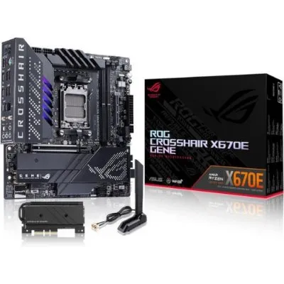 Asus Rog Crosshair X670E Gene AMD AM5 DDR5 Micro ATX Anakart Teşhir