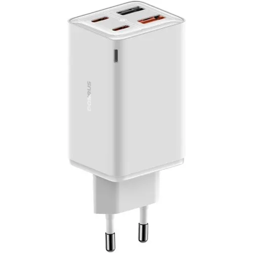 Baseus GaN6 Pro 65 W Beyaz Type-C Kablolu Hızlı Şarj Aleti Outlet