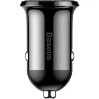 Baseus Grain Pro 4.8A Siyah Araç Şarj Aleti Teşhir