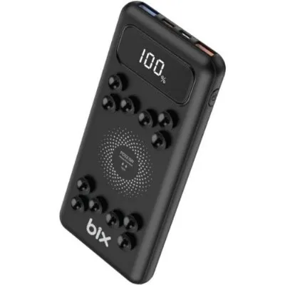 Bix PB103 10000 mAh Vantuzlu Kablosuz Powerbank Siyah Teşhir