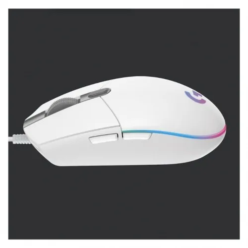 Logitech G G102 Lightsync RGB Kablolu Gaming Mouse, Beyaz,