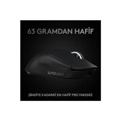 Logitech G PRO X Superlight Hero Siyah Kablosuz Oyuncu Mouse - TEŞHİR