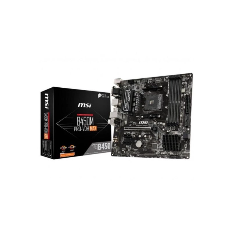 MSI B450M PRO-VDH Max AMD AM4 DDR4 Micro ATX Anakart Outlet