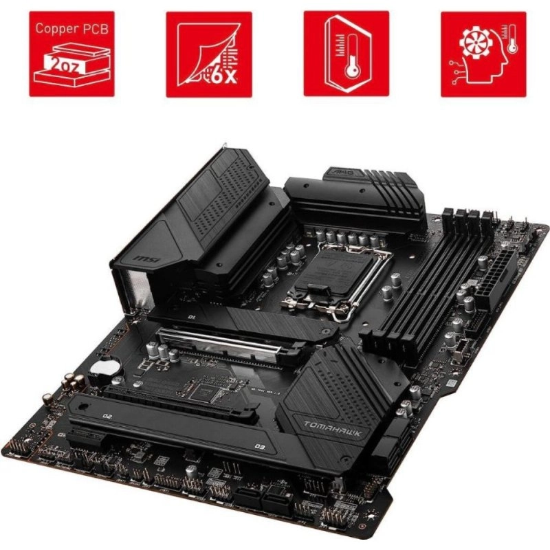 MSI Mag B660 Tomahawk Wi-Fi Intel LGA1700 DDR4 ATX Anakart Teşhir