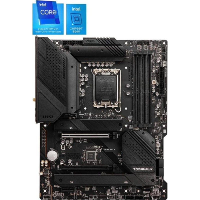 MSI Mag B660 Tomahawk Wi-Fi Intel LGA1700 DDR4 ATX Anakart Teşhir