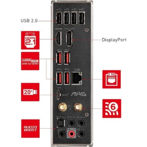 MSI Mag B660 Tomahawk Wi-Fi Intel LGA1700 DDR4 ATX Anakart Teşhir