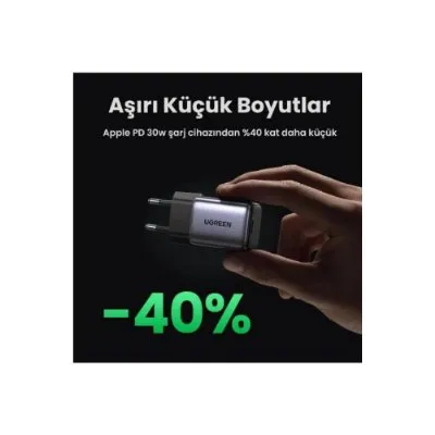 Ugreen Nexode 30 W Type-C Şarj Adaptörü