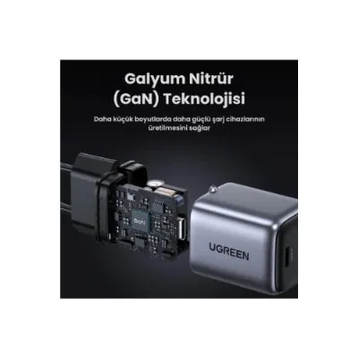 Ugreen Nexode 30 W Type-C Şarj Adaptörü
