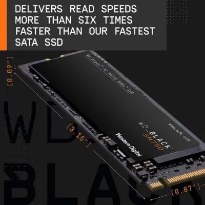 WD 500GB Black NVMe M.2 SSD-outlet